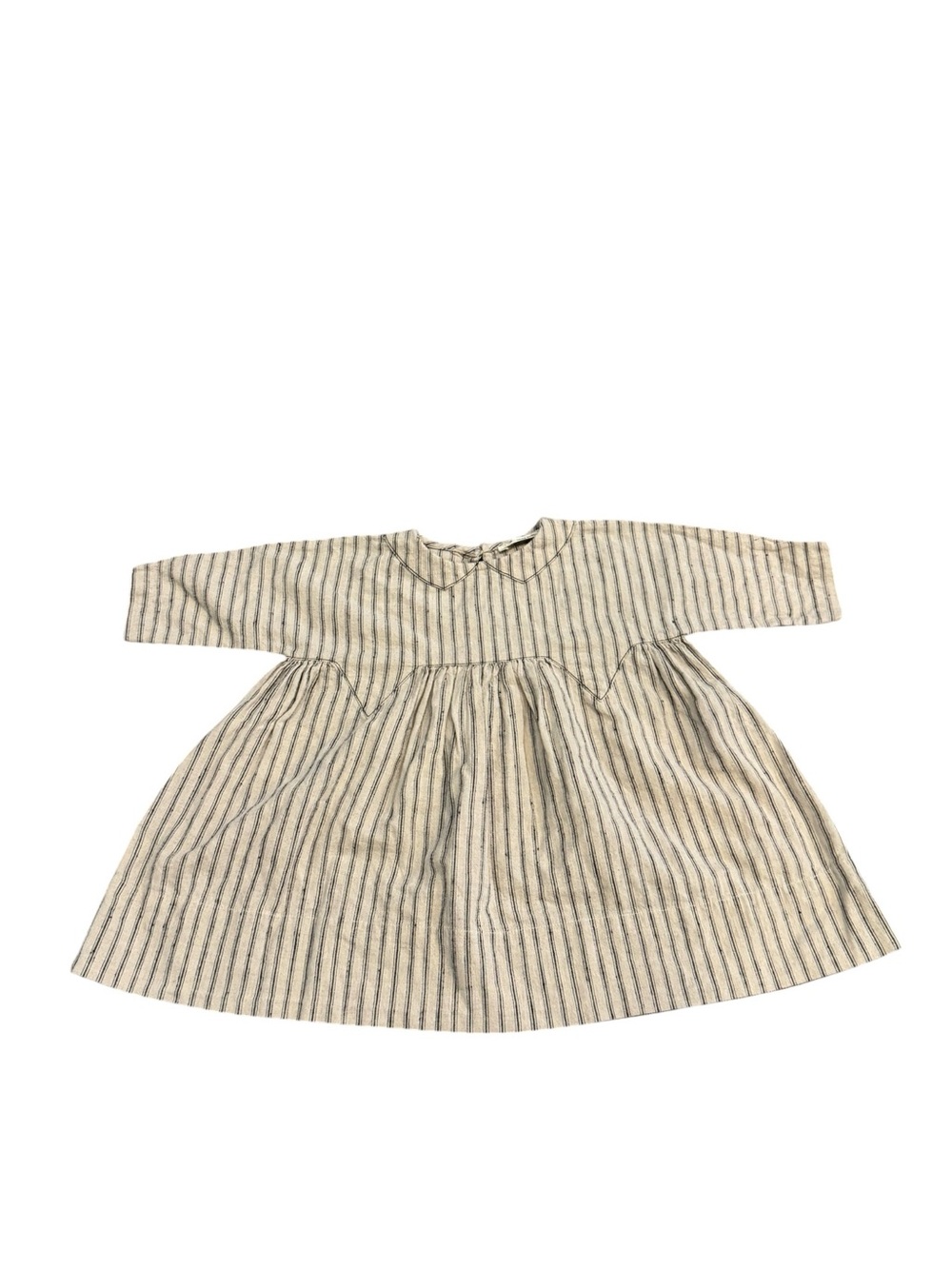SOOR PLOOM Millie Linen and Cotton Striped Dress | Ecru 1 year